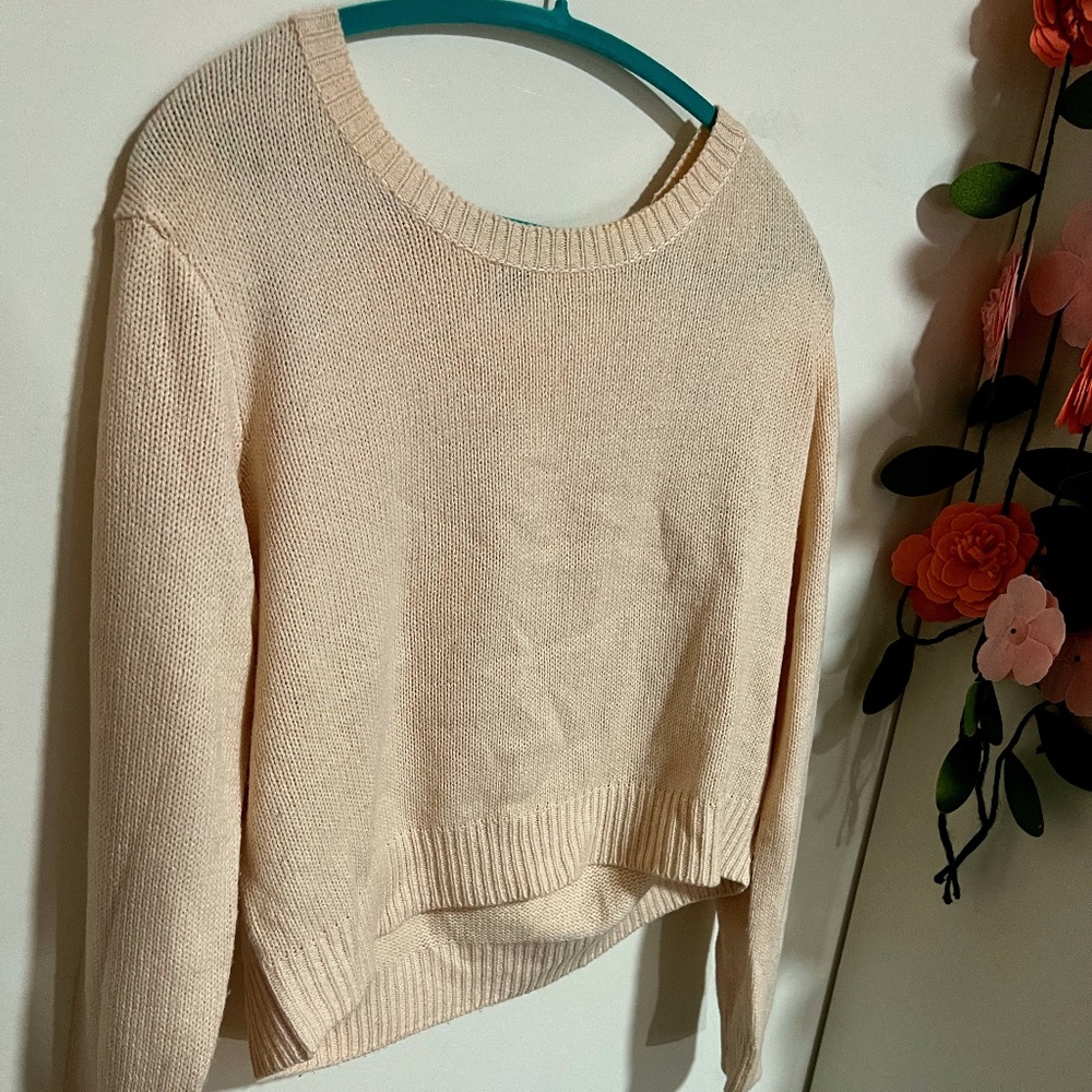 NWOT Pink Knit Sweater